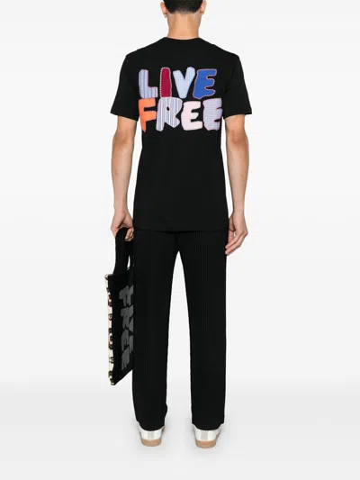 Comme Des Garçons Shirt Patch-lettering T-shirt