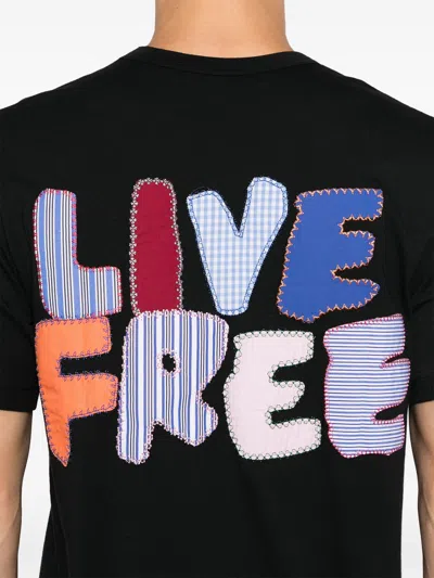 Comme Des Garçons Shirt Patch-lettering T-shirt