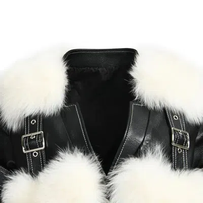 Wanan Touch Herby Black Leather Jacket