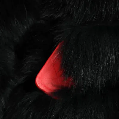 Wanan Touch Jacket Double In Black Fur With Removable Sleeves