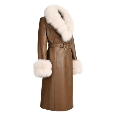 Wanan Touch Lux Special Brown Leather Coat