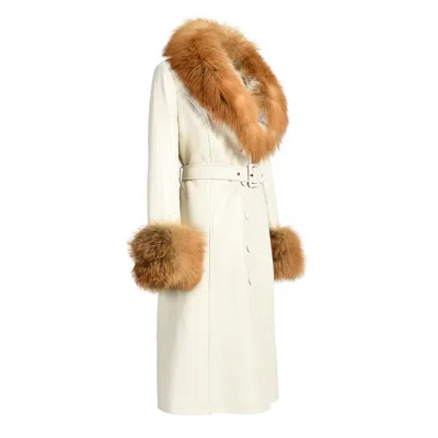 Wanan Touch Lux Special White Leather Coat
