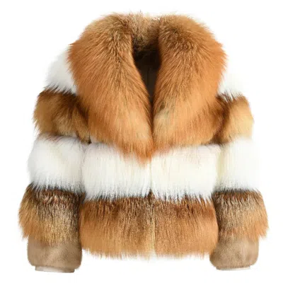 Wanan Touch Luxury Jacket In Red Fox Fur