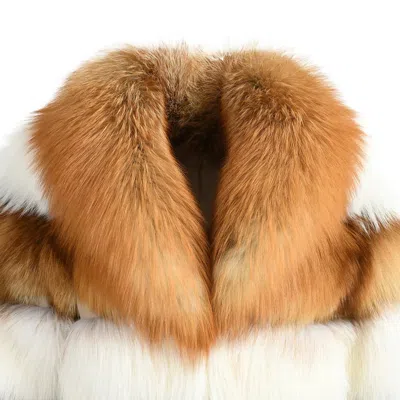 Wanan Touch Luxury Jacket In Red Fox Fur