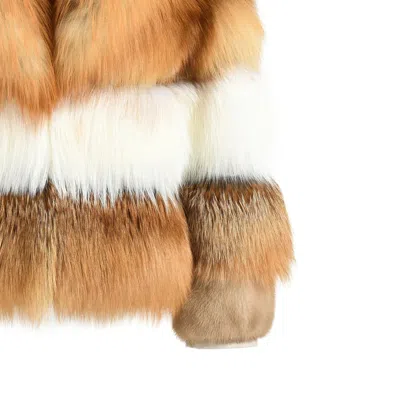 Wanan Touch Luxury Jacket In Red Fox Fur