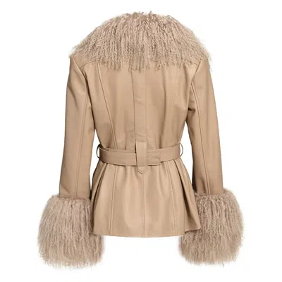 Wanan Touch Pegghy Leather Beige