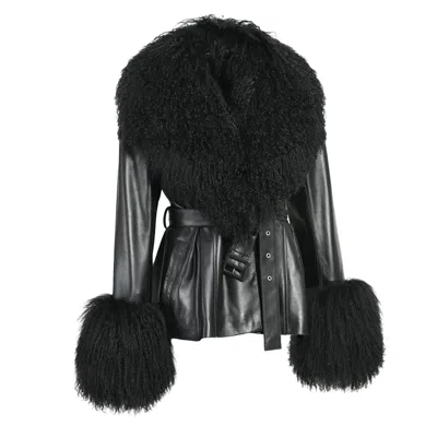 Wanan Touch Pegghy Leather Black