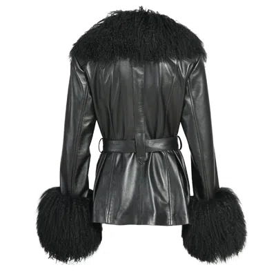 Wanan Touch Pegghy Leather Black
