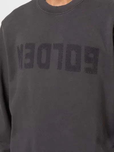 Golden Goose Golden M S Regular Sweatshirt Distressed Cotton Jersey With Logo Clothing