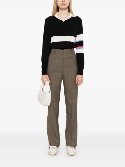 Golden Goose Relaxed Pied De Poule Check Pants