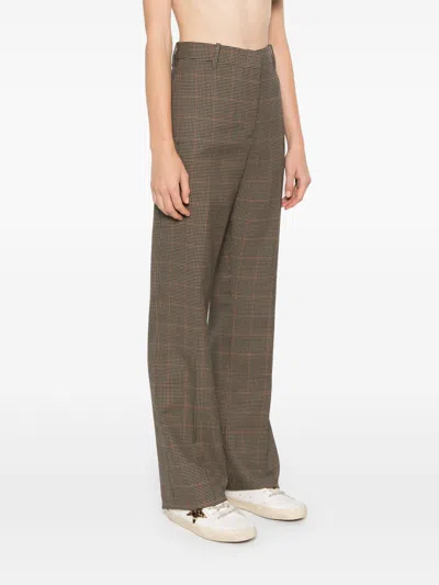Golden Goose Relaxed Pied De Poule Check Pants