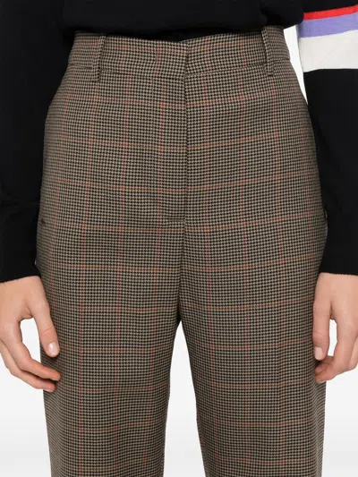 Golden Goose Relaxed Pied De Poule Check Pants