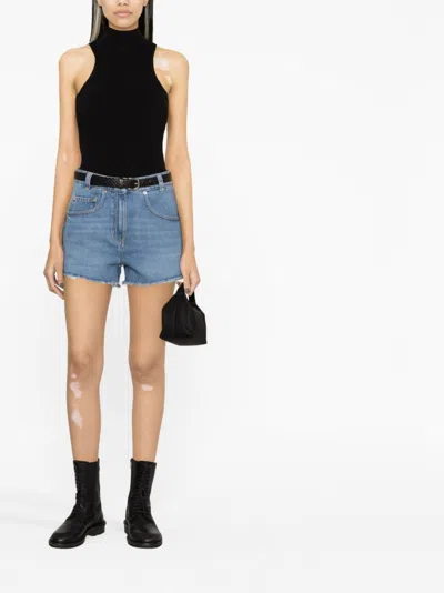 Iro Frayed-hem Denim Shorts