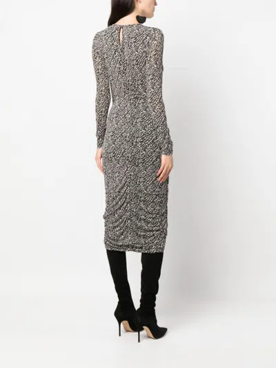 Isabel Marant Laly Abstract-pattern Midi Dress