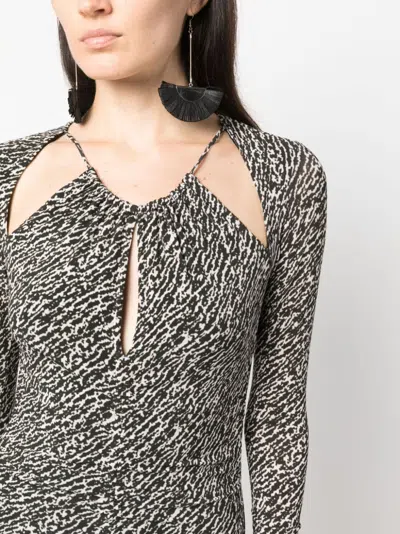 Isabel Marant Laly Abstract-pattern Midi Dress