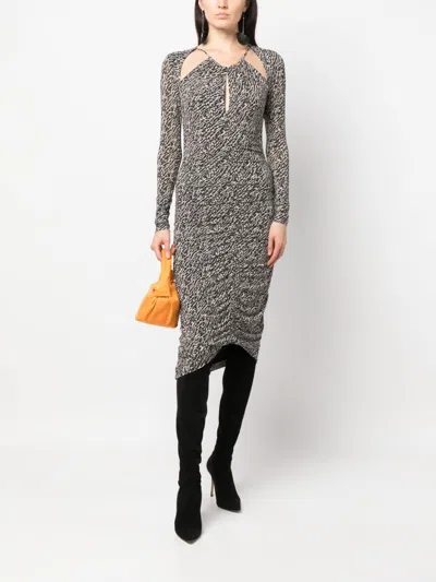 Isabel Marant Laly Abstract-pattern Midi Dress