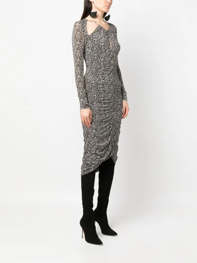 Isabel Marant Laly Abstract-pattern Midi Dress