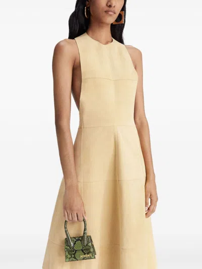 Jacquemus Le Chiquito Moyen Bag In Embossed Python Leather