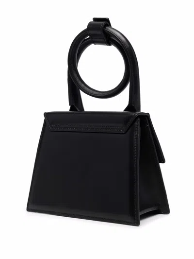 Jacquemus 'le Chiquito Noeud' Black Crossbody Bag With Logo Detail