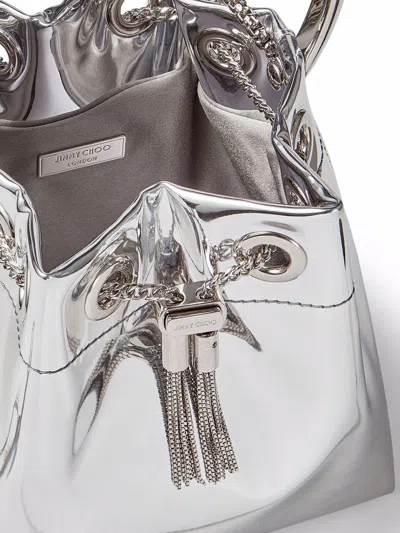 Shop Jimmy Choo Bon Bon Leather Bucket Bag