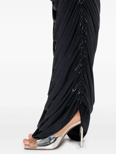 Norma Kamali Sleeveless Side Shirred Gown