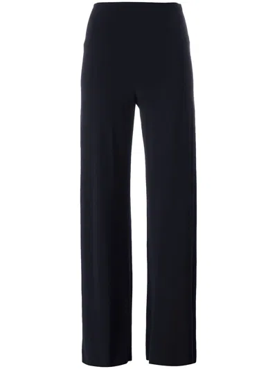 Shop Norma Kamali Straight Leg Trousers