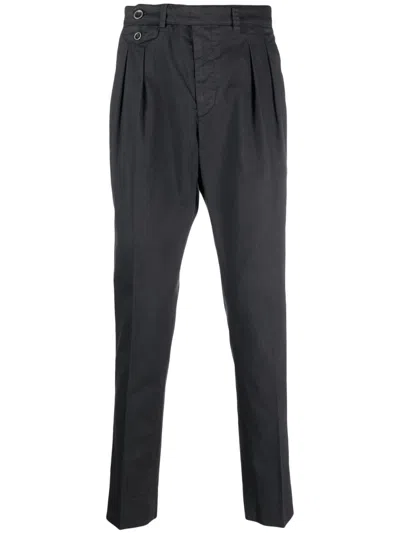 Peserico Flax Blend Chinos Pants With Cuffs