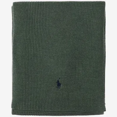 Shop Polo Ralph Lauren Wool Scarf With Logo