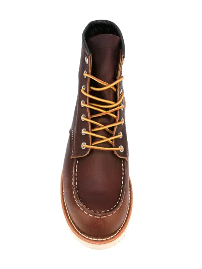 Red Wing 6-inch Classic Moc Boot Black Oxblood Mesa