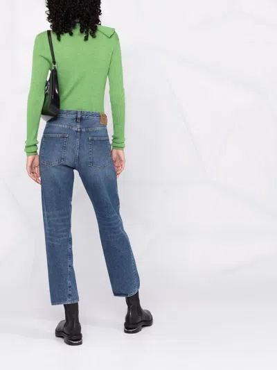 Totême Twisted Seam High-rise Straight-leg Organic-denim Jeans