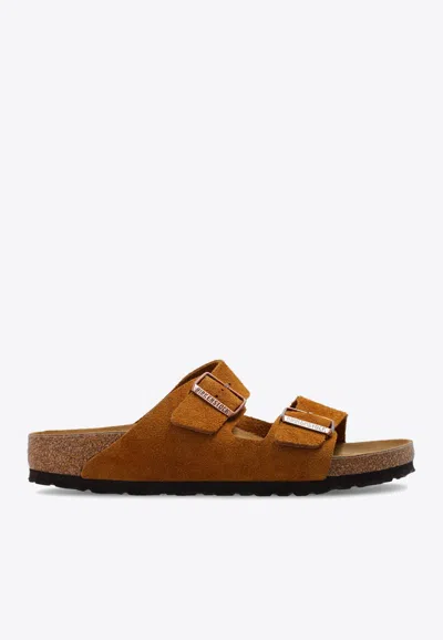 Birkenstock Arizona Buckle-fastened Sandals In Brown