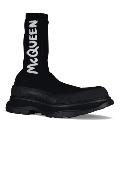Alexander Mcqueen Alexander Mc Queen Tread Slick Boots In Black