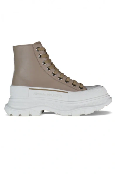 Alexander Mcqueen Sneakers Tread Slick In Cream