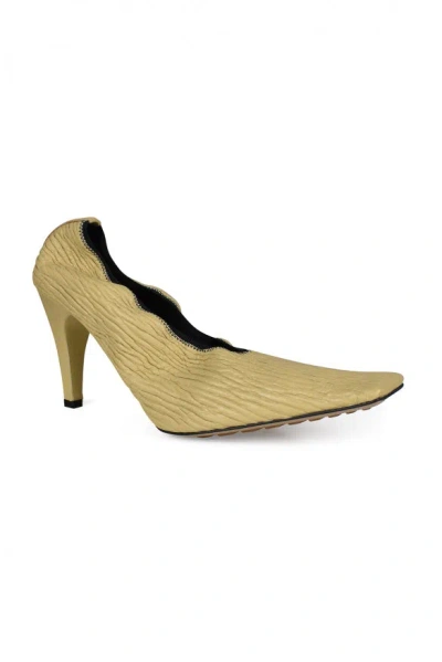 Bottega Veneta Crunch Pumps In Cream