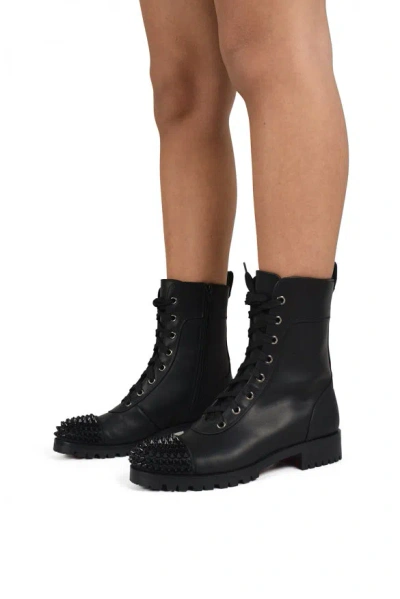 Christian Louboutin Ts Croc Flat In Black