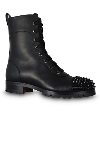 Christian Louboutin Ts Croc Flat In Black