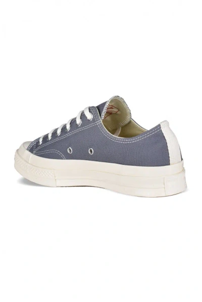 Comme Des Garçons Chuck Taylor Low Heart Print Sneakers In Gray