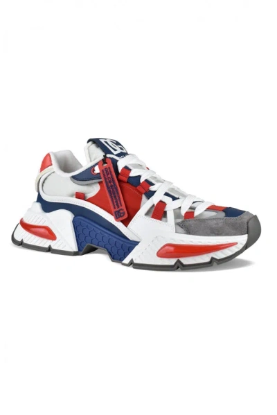 Dolce & Gabbana Airmaster Panelled Sneakers In Blue