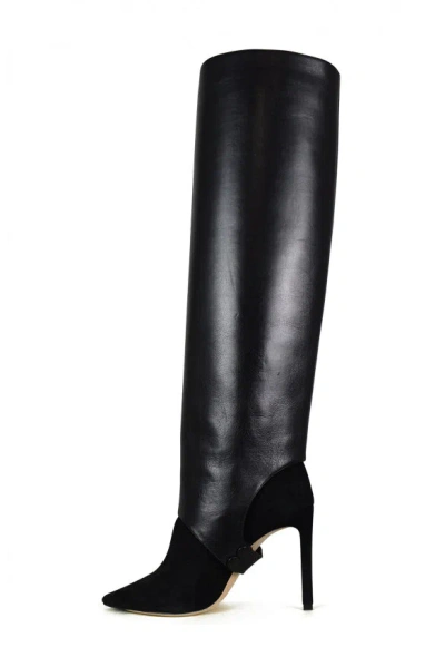 Jimmy Choo Hurley 85 Boots In Black