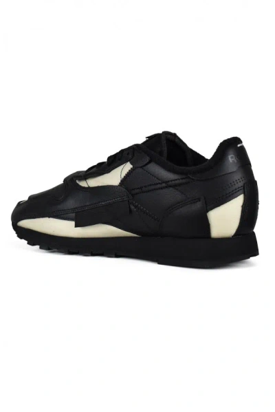 Maison Margiela Project 0 Cl Memory Of V2 Shell-trimmed Leather Sneakers In Black