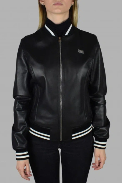 Philipp Plein Bomber Jacket In Black
