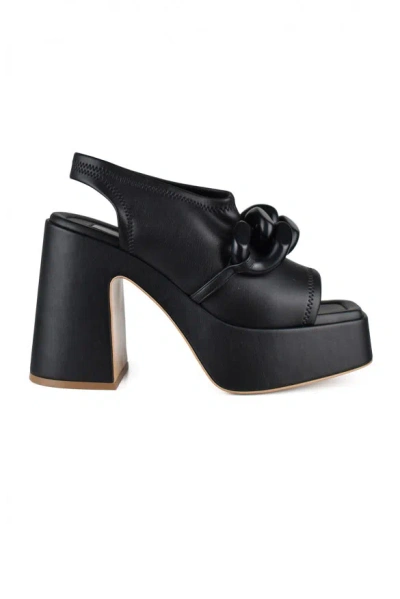 Stella Mccartney Black Alter Mat Skyla Sandals In Black