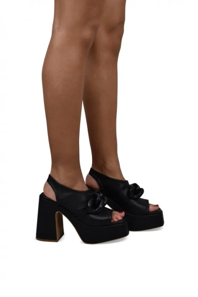 Stella Mccartney Black Alter Mat Skyla Sandals In Black