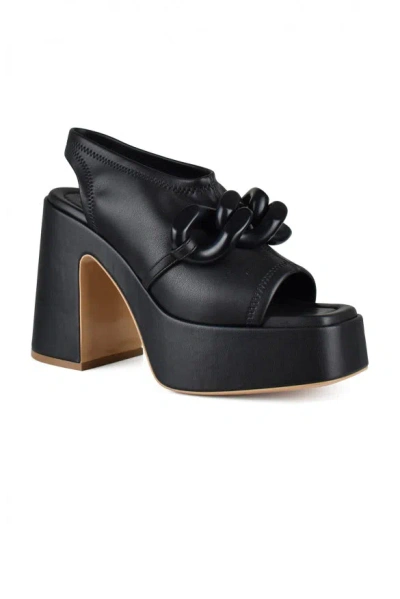 Stella Mccartney Black Alter Mat Skyla Sandals In Black