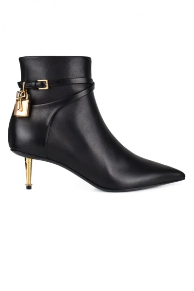 Tom Ford Padlock Ankle Boot 55 In Black