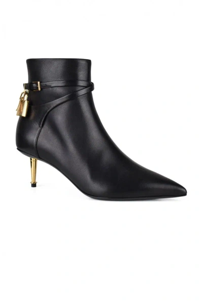 Tom Ford Padlock Ankle Boot 55 In Black