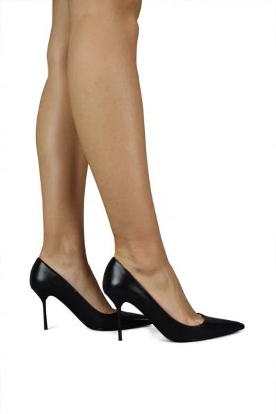 Tom Ford Pointed-toe Pin-heel Pumps In Black Leather In Black