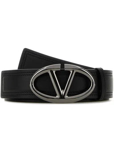 Shop Valentino Garavani Belts In Black