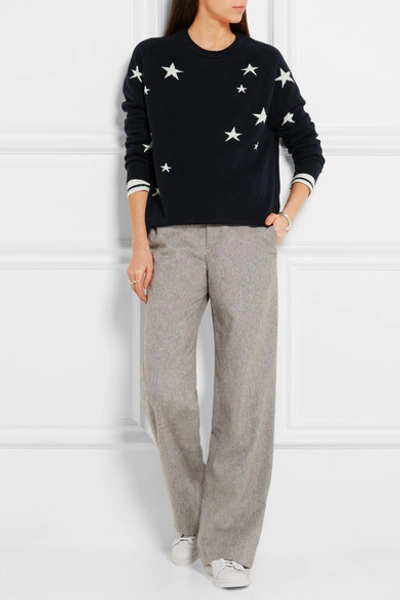 Shop Chinti & Parker Star-intarsia Cashmere Sweater