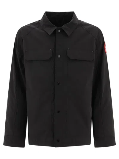 Shop Canada Goose "burnaby Chore" Coat In Black